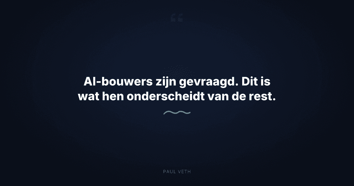 AI-bouwers in 2026: het verschil tussen gebruiken en benutten