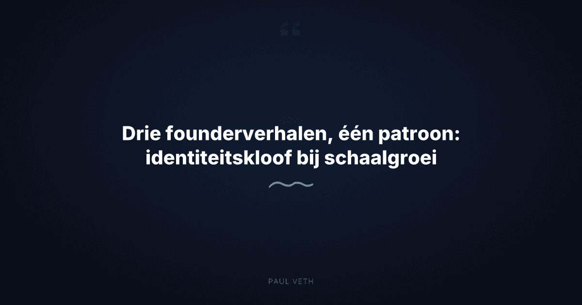 Founders die tegen de muur lopen: wat het knelpuntmoment je echt vertelt