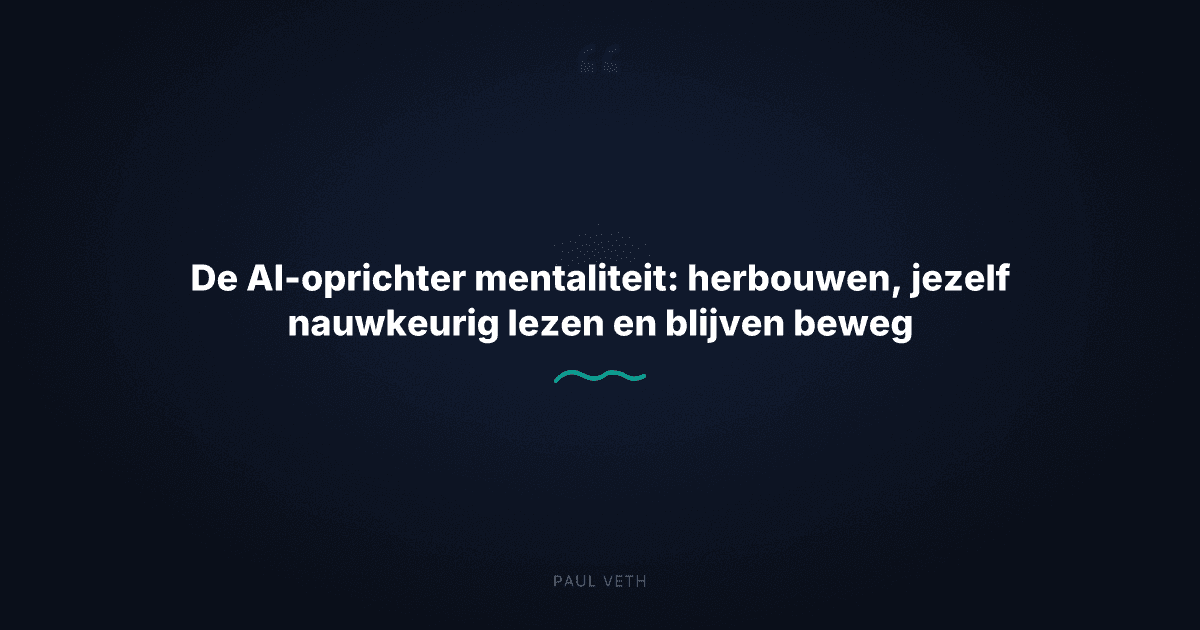 Hoe AI-oprichters voorop blijven door te herbouwen wat al werkt