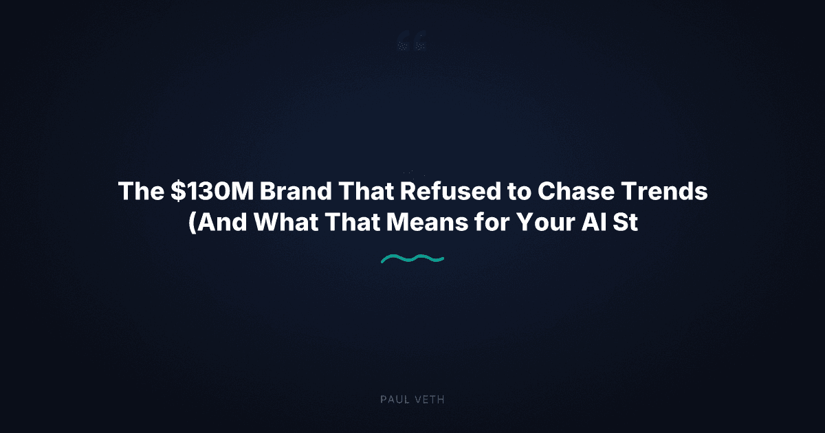 Identity-First Branding: What a $130M Brand Teaches Founders