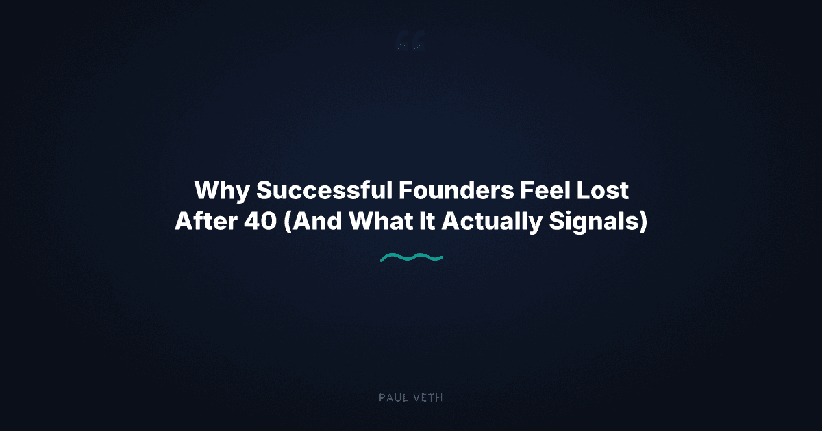 The Identity Gap: What Entrepreneurs Over 40 Are Really Facing