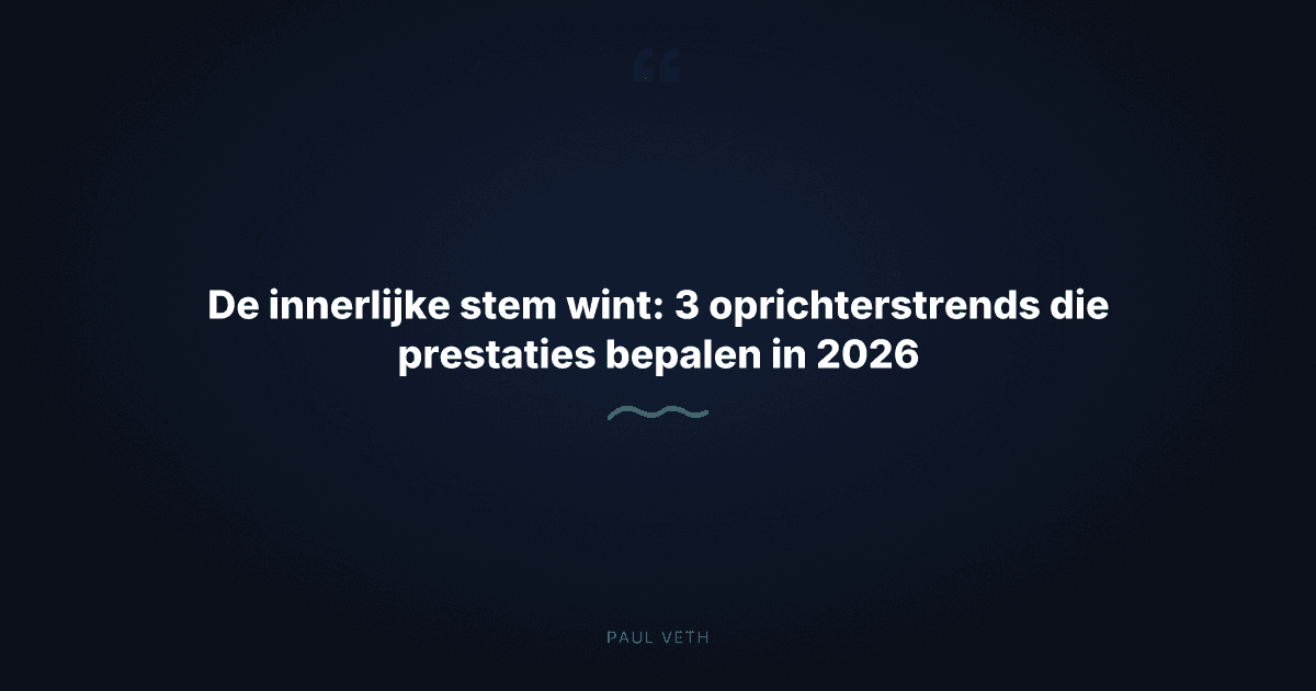 Oprichter identiteitstrends 2026: de innerlijke stem wint