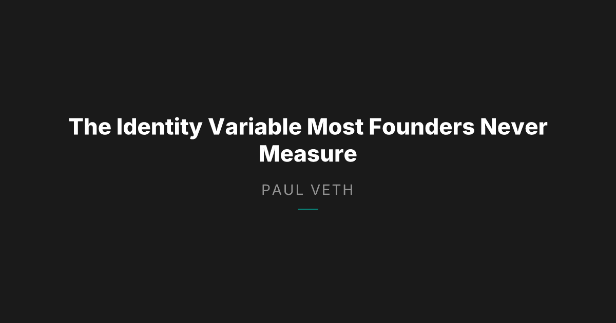 Why Self-Awareness Is the Hardest Skill to Build as a Founder
