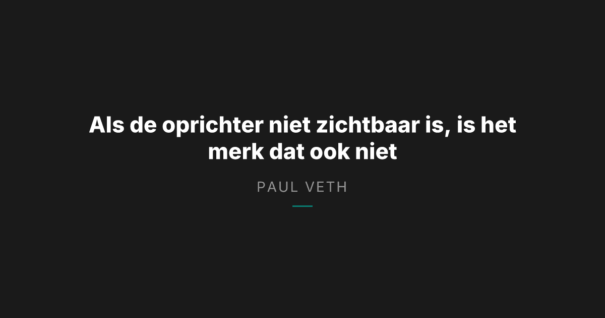Zichtbaarheid als oprichter in 2026: merkidentiteit is voortaan overlevingsstrategie